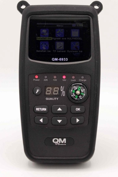 QM HD Satellietmeter met Satelliet Herkenning