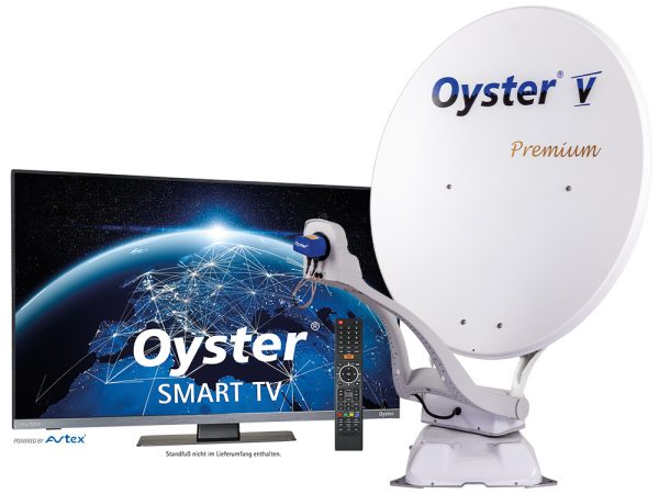 Oyster Vision V 85cm SKEW PREMIUM zelfzoekend met 71cm SMART TV